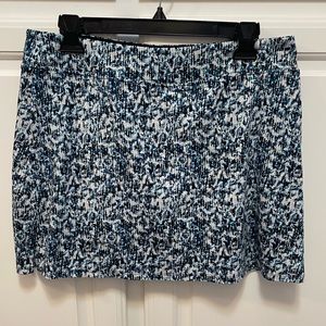 Tranquility Colorado Clothing Black Blue Print Athletic Skort Size Large
